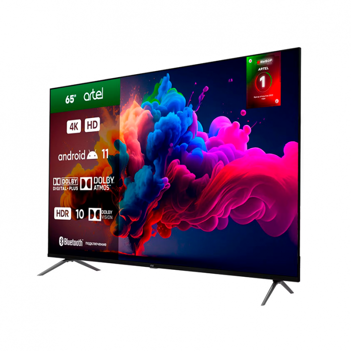 Телевизор TV Artel A65LU8500 smart 4k Тёмно-серый