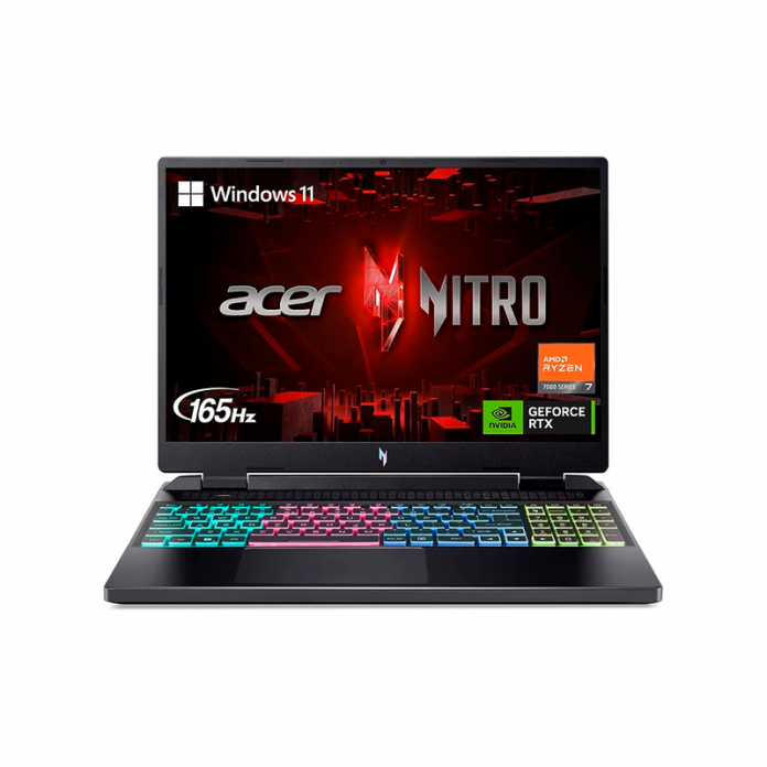 Ноутбук ACER NITRO 5 Core i7-12700H 16GB 512GB SSD RTX 3070 8GB RGB KB 15.6 144Hz DOS Черный