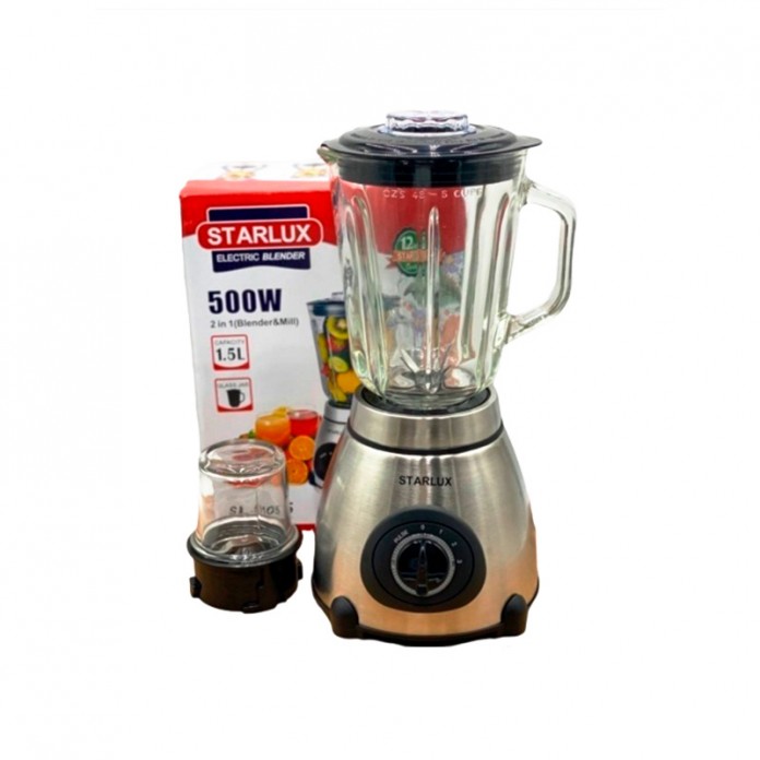 Блендер Starlux SL‑1105S 2 в 1, Серебристый