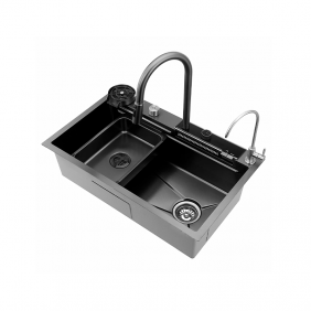 Кухонная мойка 75x46 Нано-Черный